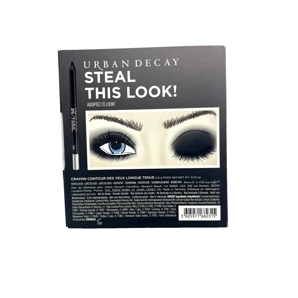 Urban Decay 24/7‎ Glide-On Waterproof Eye Pencil Liner in Zero Mini Size 0.03oz.